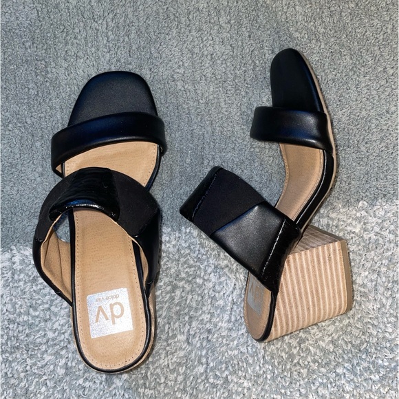 Dolce Vita Black Open Toe Mule - Picture 2 of 3